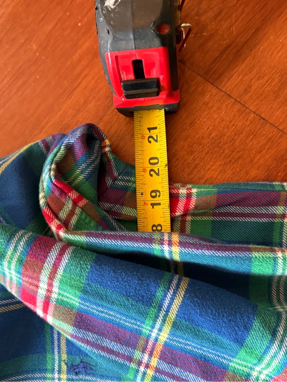 Ralph Lauren Green Multi Plaid Flannel Shirt - Custom Fit size small - Picture 8 of 9